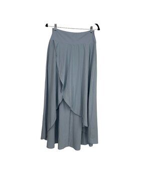 Halara Maxi Skirt M Blue Breezeful High Waisted 2-1 Active Skort Liner Preppy